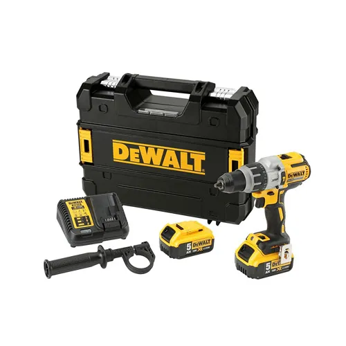 DeWalt 5.0Ah Premium Hammer Drill Driver, Brushless